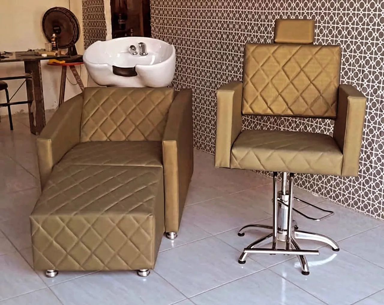 lavatório p salão com cuba de porcelana - Foto 4