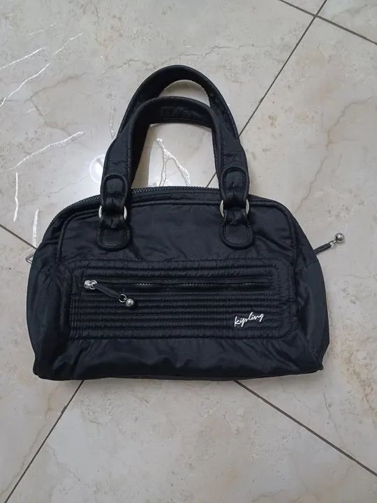 Bolsa Kipling Preta Original transversal ou ombro
