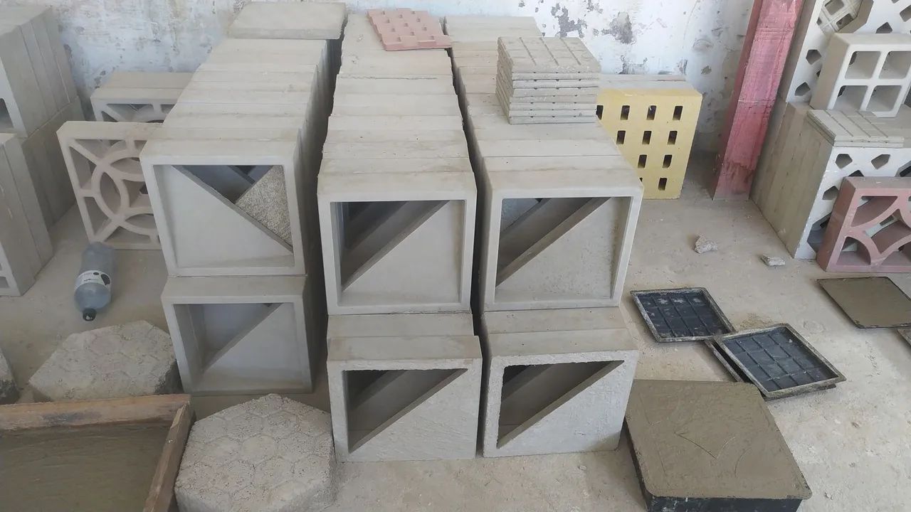 Cobogó triângulo 30 x 30 x 7 cm  - Foto 2