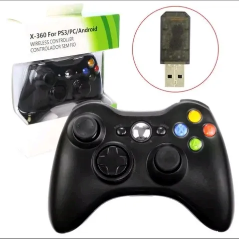 Controle Xbox 360 sem fio wireless - Abacaxi Importados