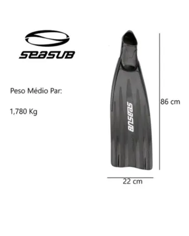 Nadadeira masculina n° 42-44.Seasub Extreme Velox - Original - PRO (excelente estado) - SP