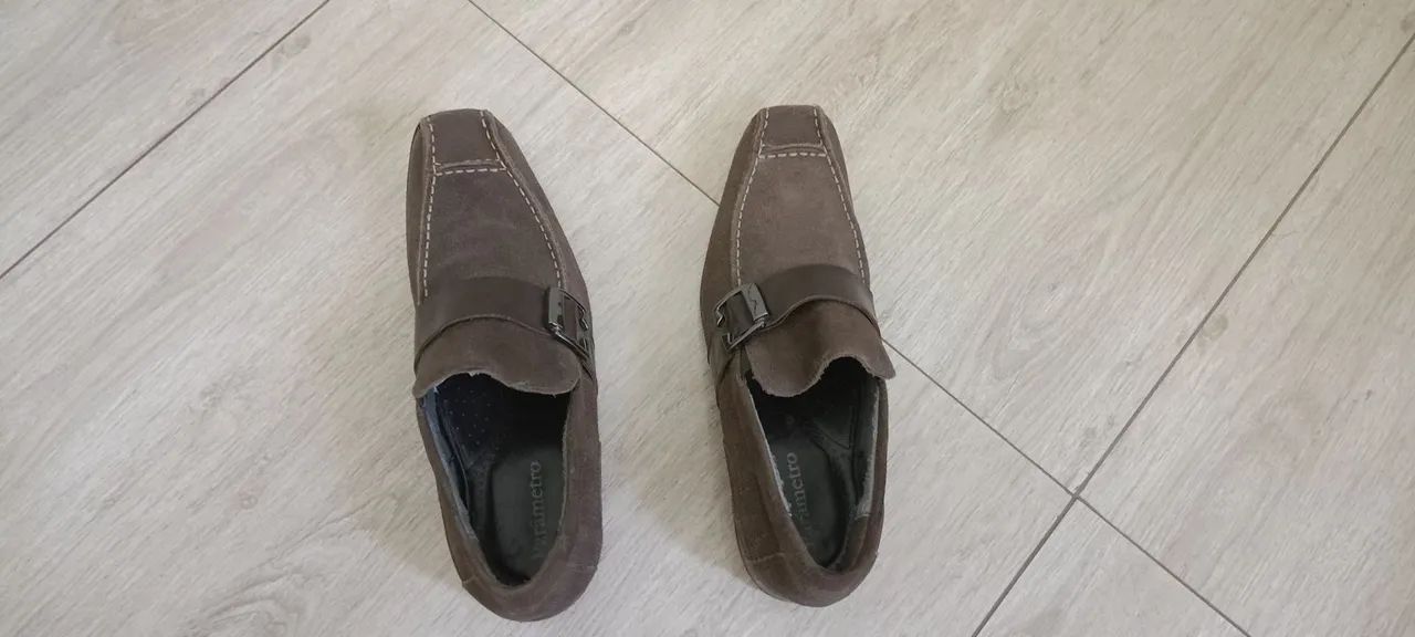 Sapato em couro, marca parâmetro, número 39, sapato top! - Foto 4