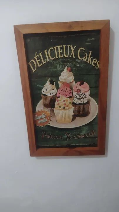 Quadro bolo cupcake