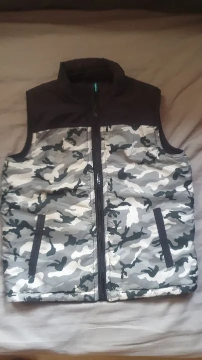 Colete dupla face, Infantil Camuflado