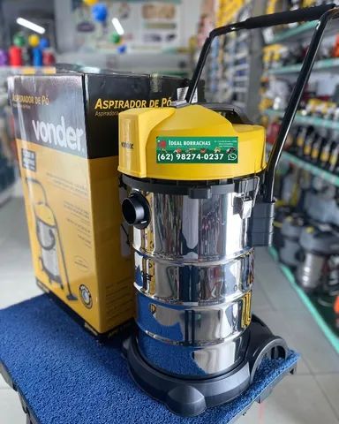 Aspirador po e agua Inox 40lt filtro lavavel - Profissional - Vonder