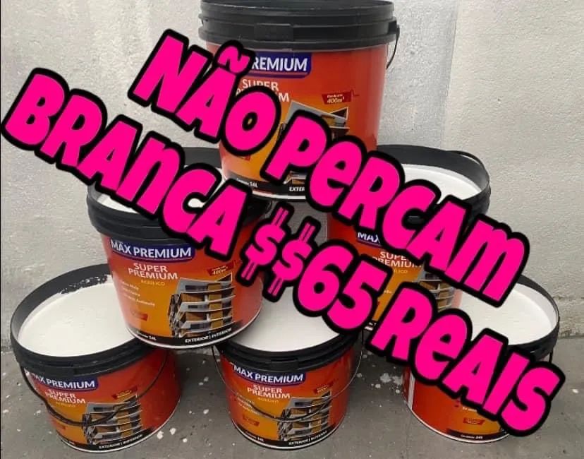 Tinta branca $$ 65 reais ótima qualidade boa cobertura  - Foto 2
