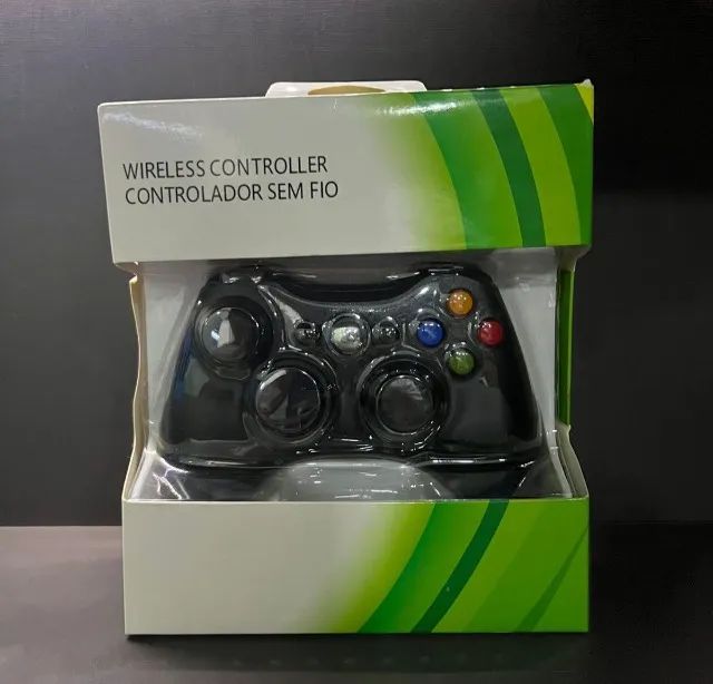 Controle Manete Sem Fio Xbox 360 Joystick Wireless Pc Game Peças E