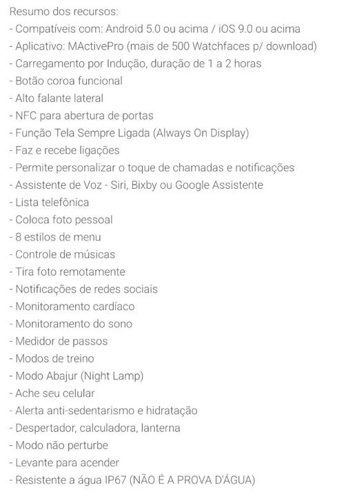 Relógio smartwatch w28 faz e recebe ligações, notificações de todas as redes sociais. - Foto 4