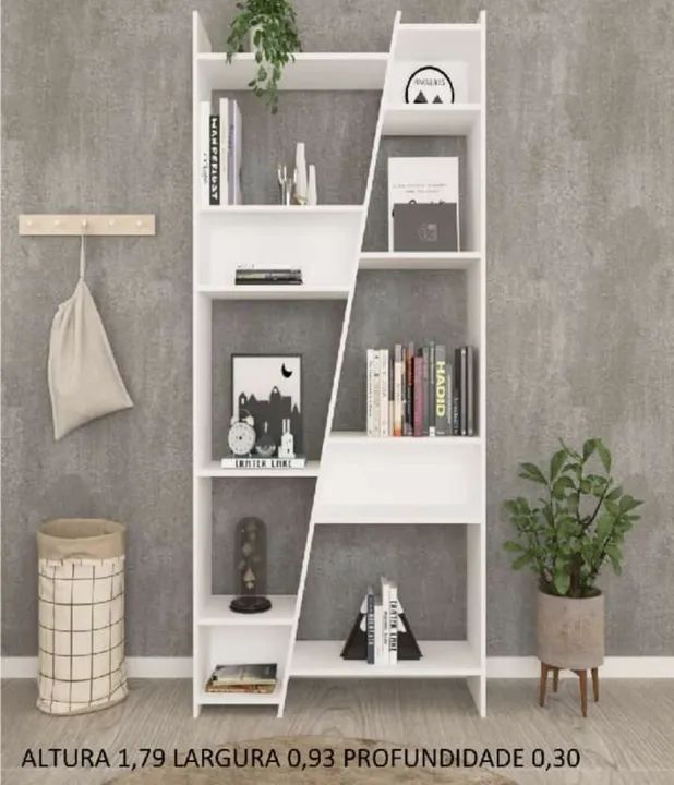 Estante de livros com design moderno e funcional - Foto 2