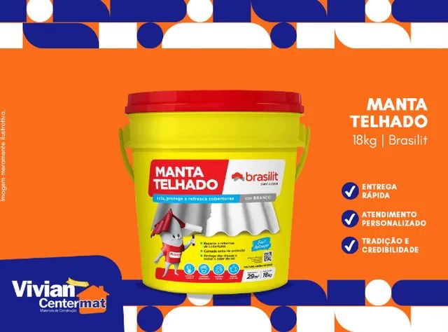 Impermeabilizante Manta Telhado 18kg Brasilit
