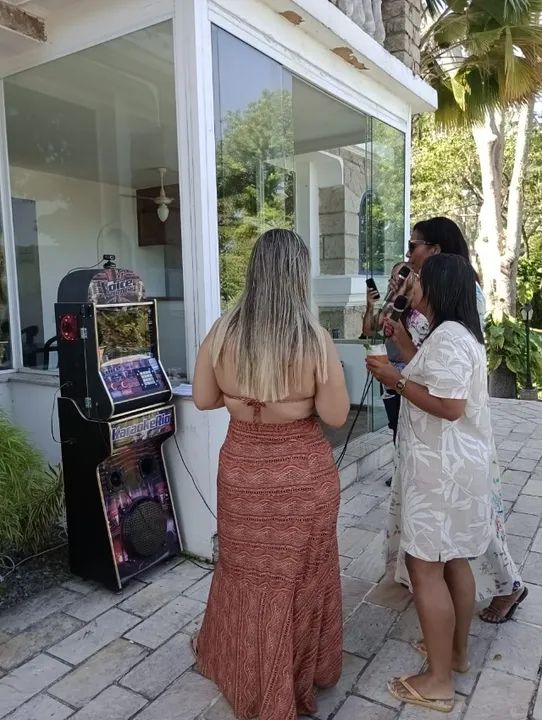 Karaokê, profissional 3x1 com Bluetooth Aluguel para seu evento - Foto 4