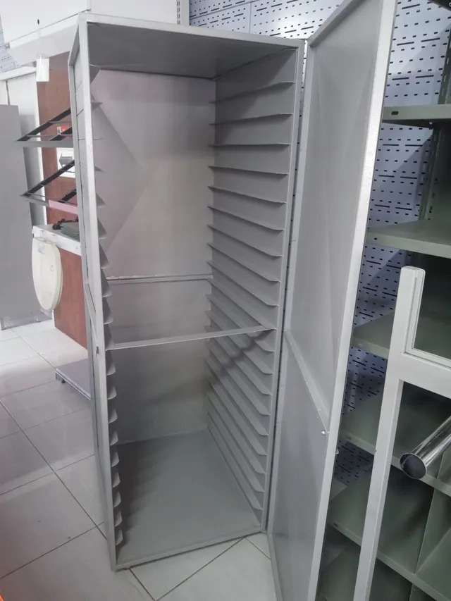 Armário para pão francês padaria 20 tiras