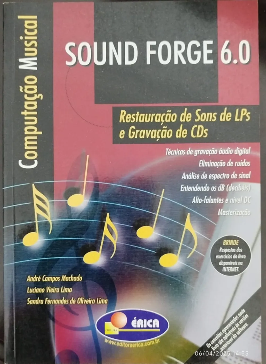 Livros: Sound Forge 6.0 / Cakewalk Sonar 2.0 - 2ª Edição