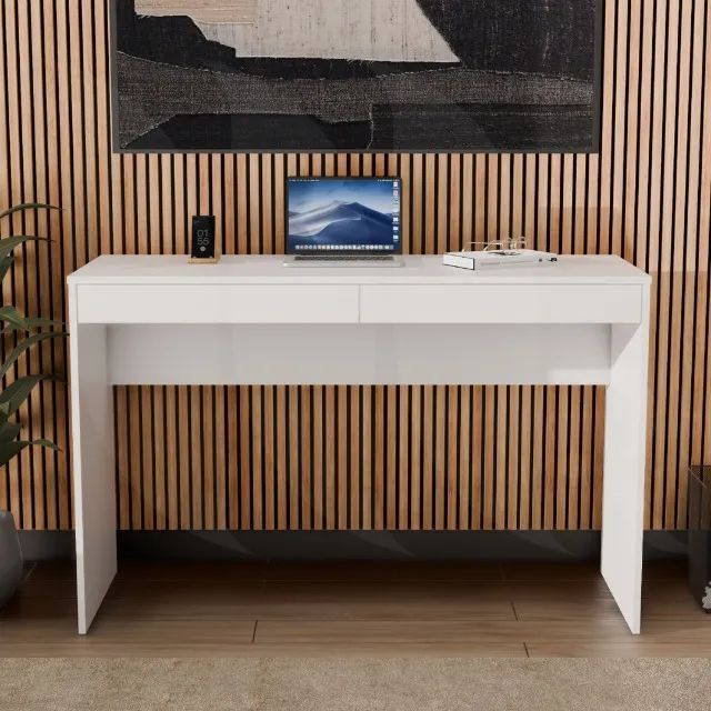 Mesa Escritório 100% MDF Com 2 Gavetas *NOVA* 