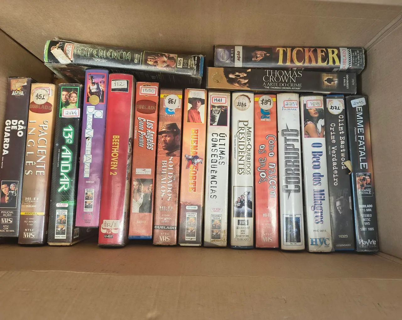 Acervo em fitas VHS 20,00 cada - DVD, Blu-Ray e Vídeo Cassete