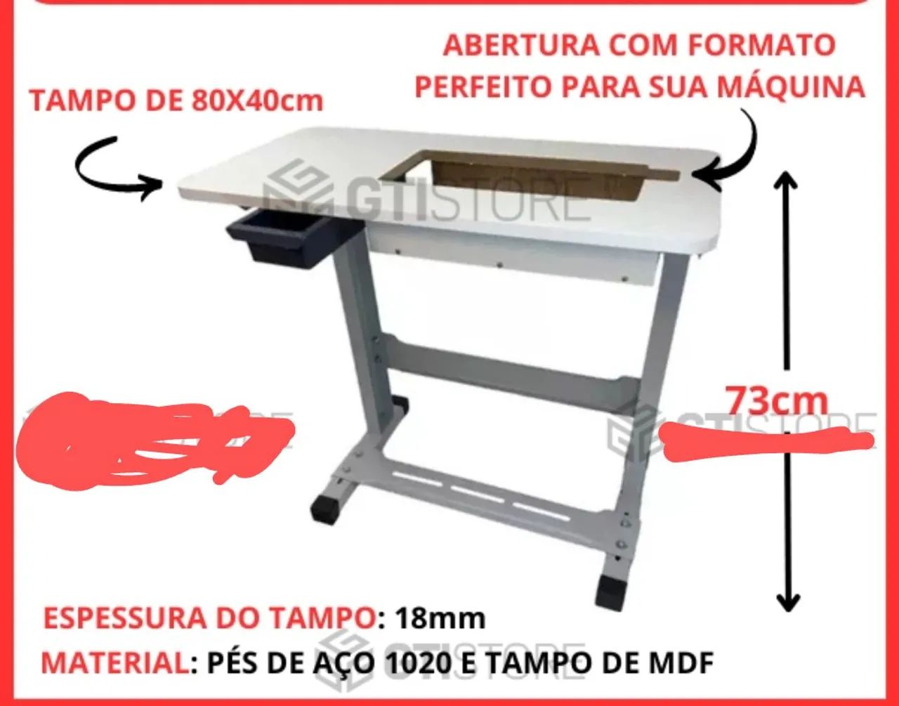 Mesa para máquina costura facilita 4433 - Foto 2