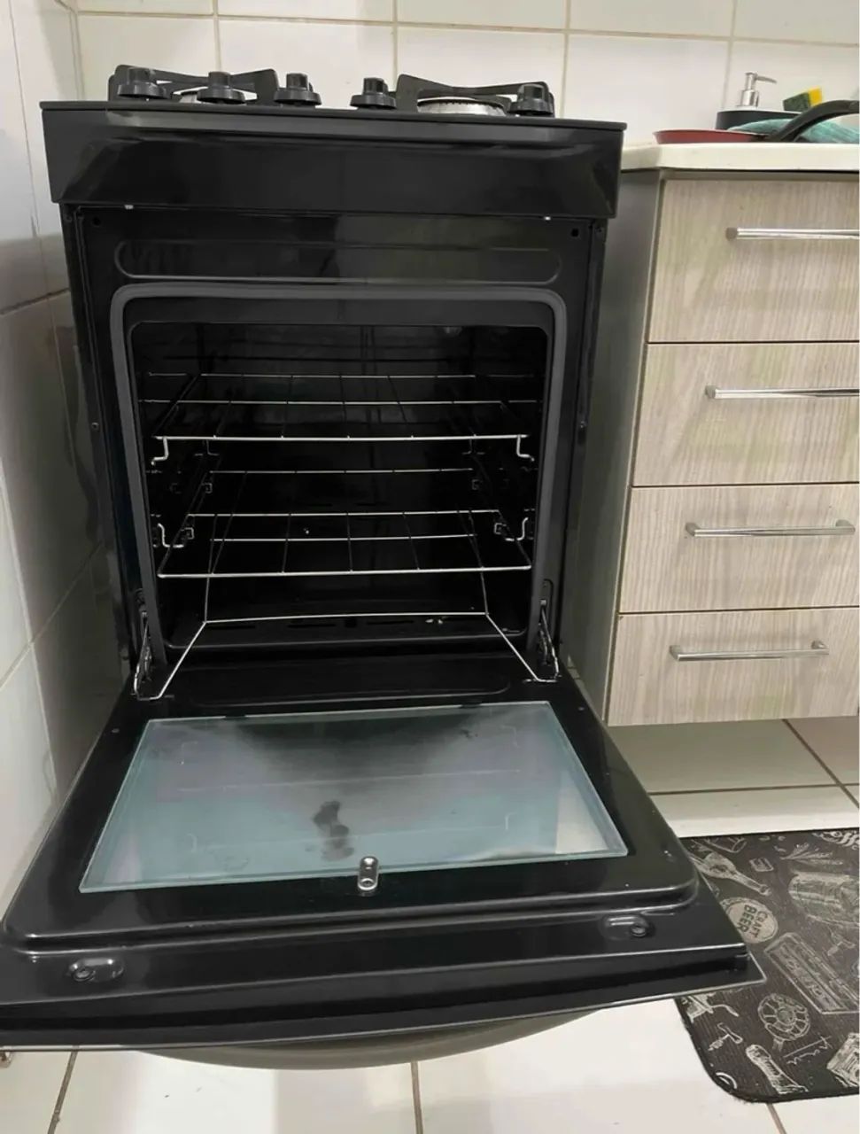 Fogão de vidro Electrolux 4 Bocas Preto - Foto 3