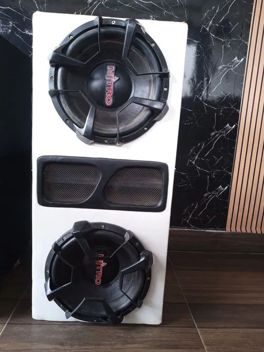 Caixa MDF LABIRINTO+ 2 subwoofer 12 bobina dupla NITRO  - Foto 2