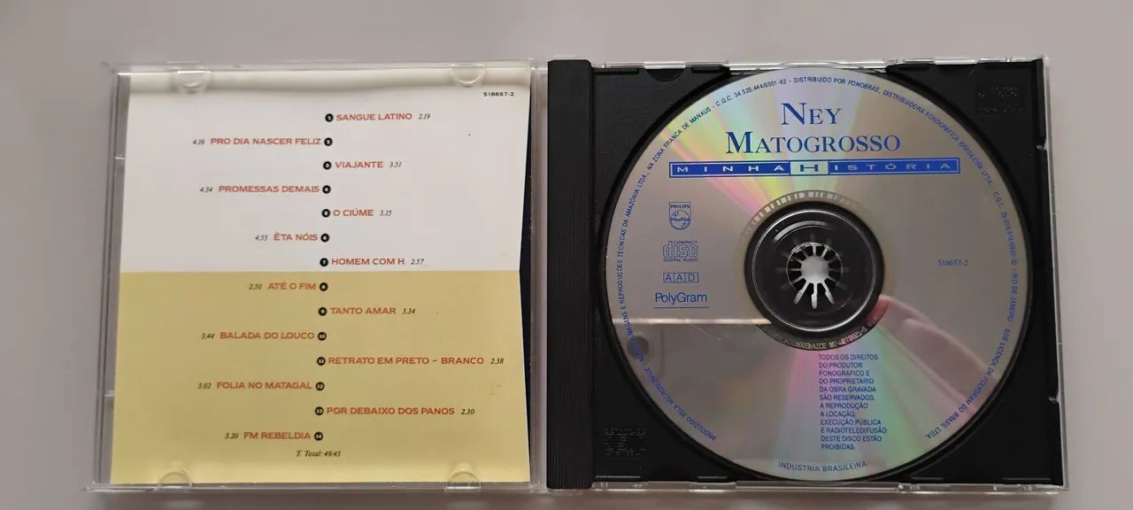 Cd Ney Matogrosso Minha História  - Foto 2