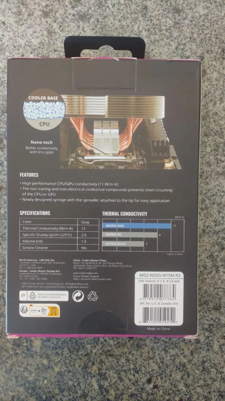 Pasta Térmica Cooler Master MasterGel Maker New Edition Alta Performance - Foto 3