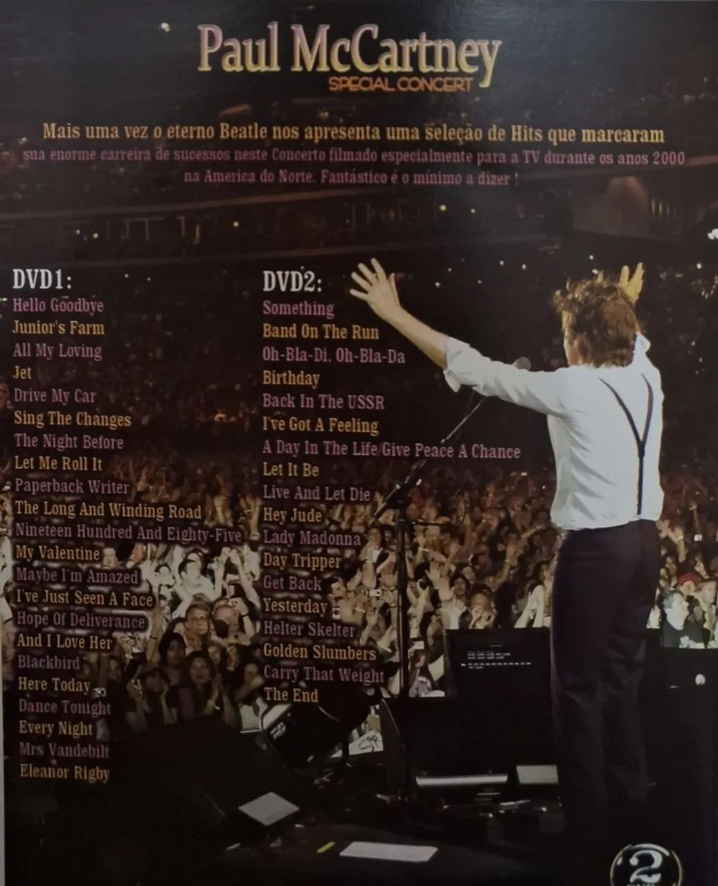 Paul McCartney Special Concert Dvd Duplo Original e Raro - Foto 2