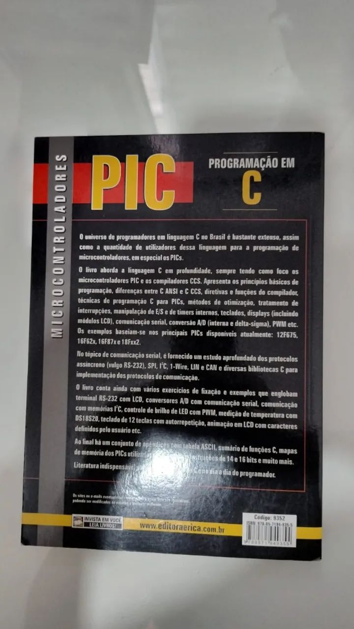 Livro Microcontroladores PIC Programação em C - Fabio Pereira - Foto 2