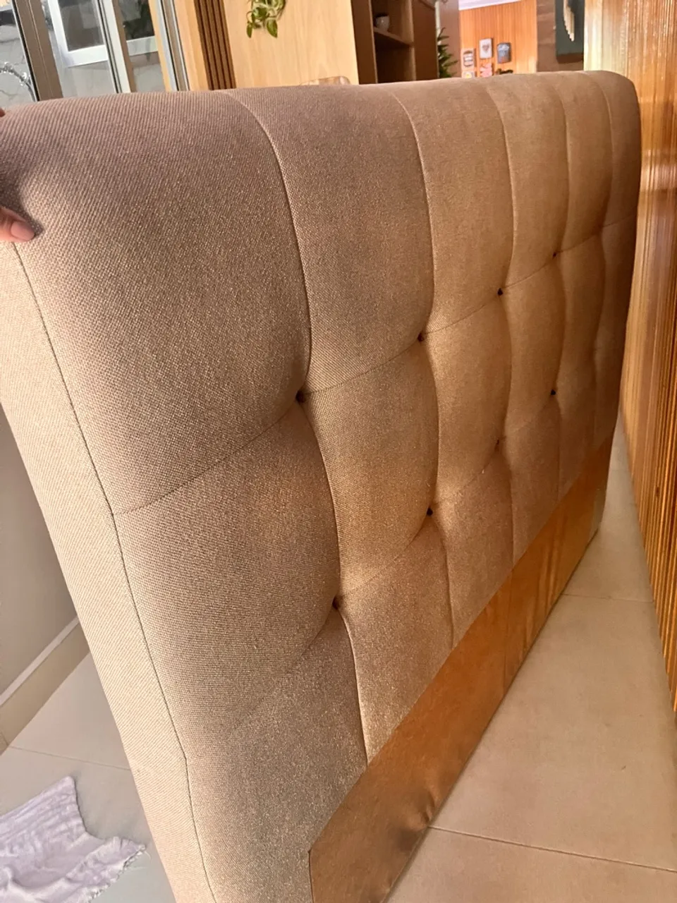 Cabeceira de Cama casal- Bege