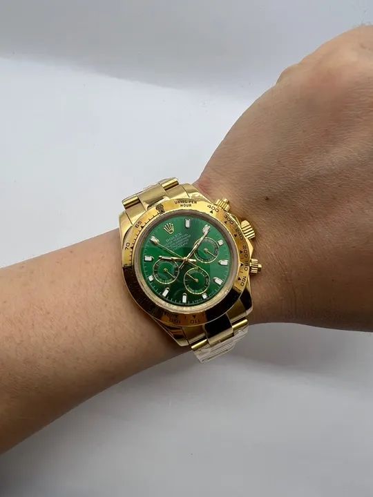 Relógio Rolex Daytona Verde Automático  - Foto 5
