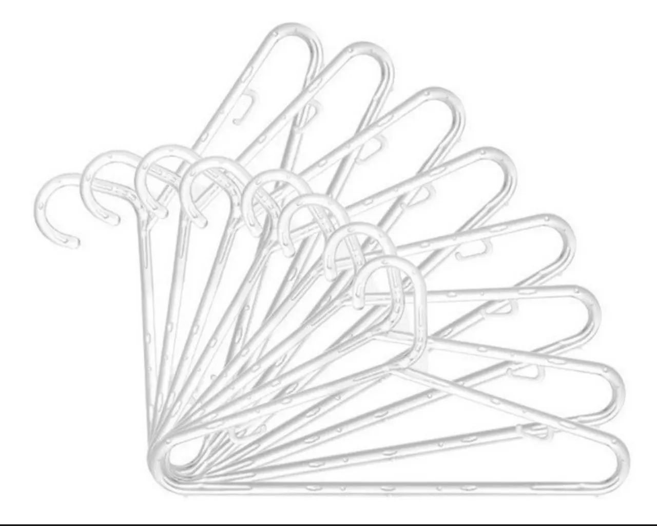 Cabide acrílico transparente + presilha