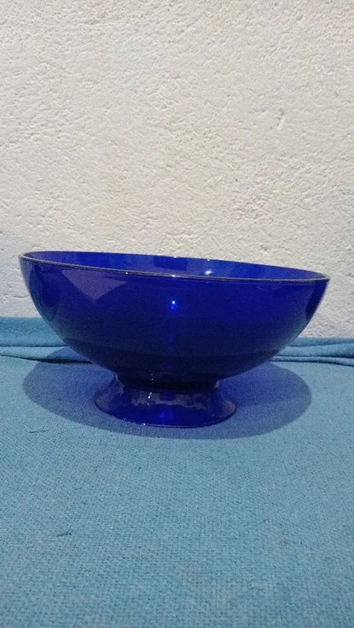 Fruteira Azul cobalto 3 peças 