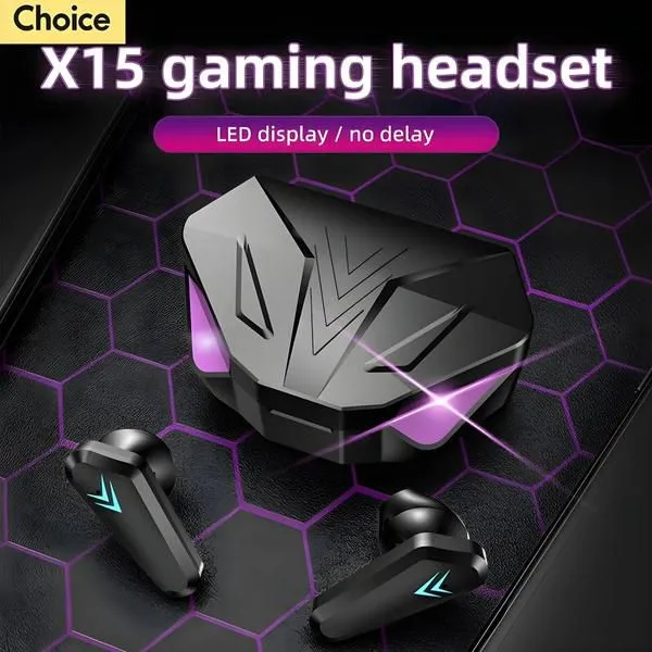 Fone de Ouvido Gamer X15 com LED e Sem Delay
