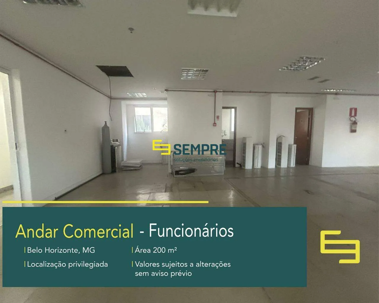 Andar corporativo para alugar no Condomínio London Offices - Funcionários BH