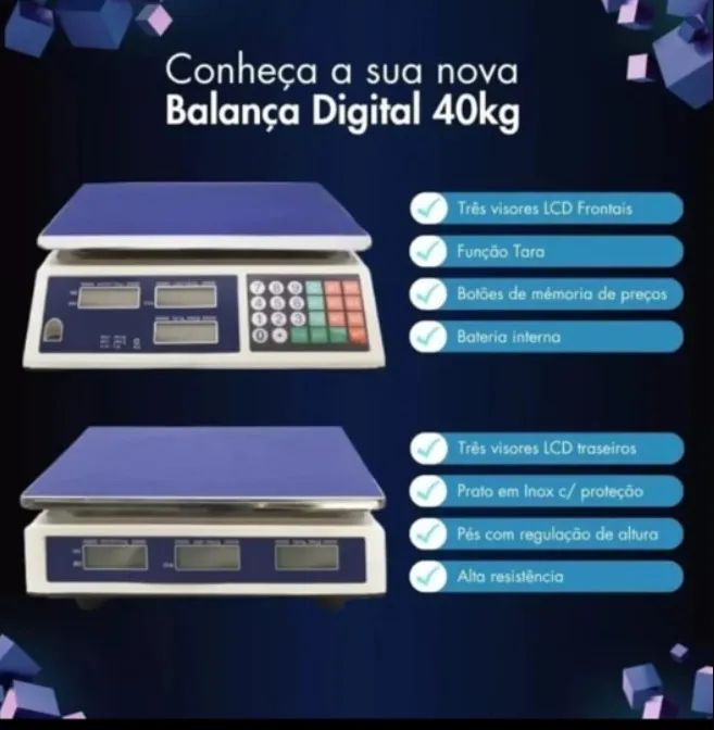 Balança Eletrônica Fenix Dorado 40kg - Foto 2