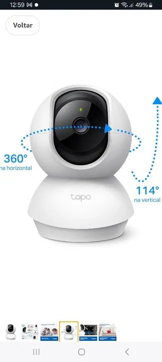 Câmeras TAPO 130,00 cada