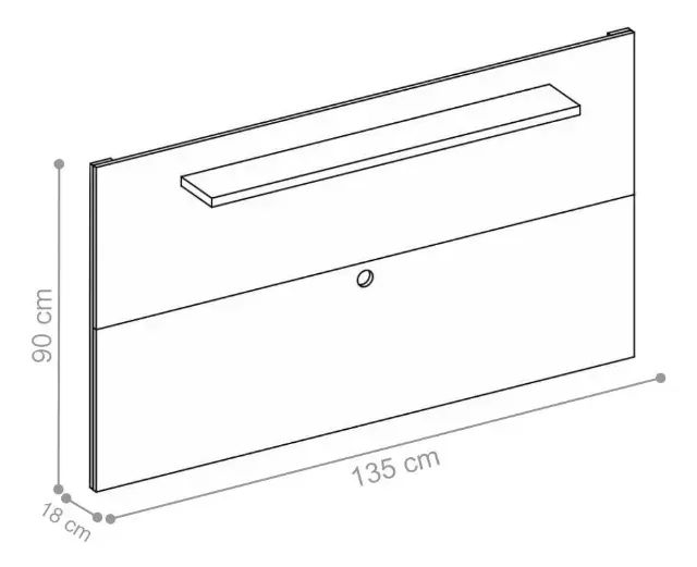 Painel Marrom Para TV De 50 Polegadas  - Foto 2