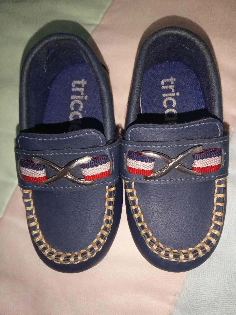 Sapatinhos Bebê Tricco Azul Marinho-Tamanho 20