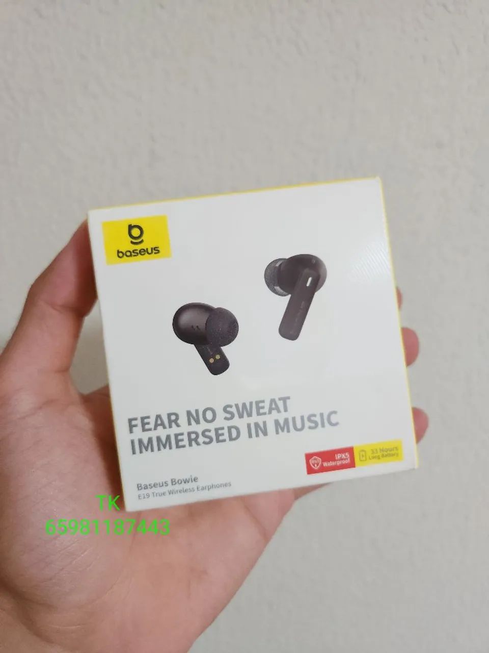 Fone Bluetooth Baseus com certificação IPX5  - Foto 2