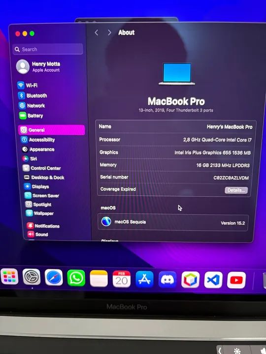 Macbook Pro 2019