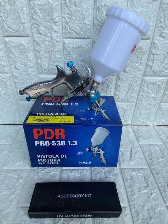 Pistola de Pintura Profissional Pneumatica - entrego - Foto 2