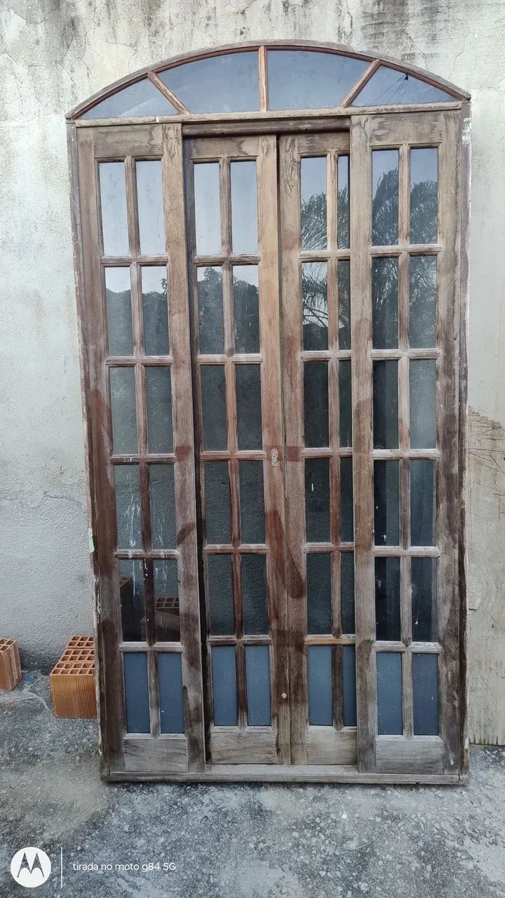 Combo de Janelas e portas de Madeira com Design Arredondado - Foto 3