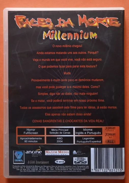 Dvd Faces da Morte - Millennium  - Foto 2