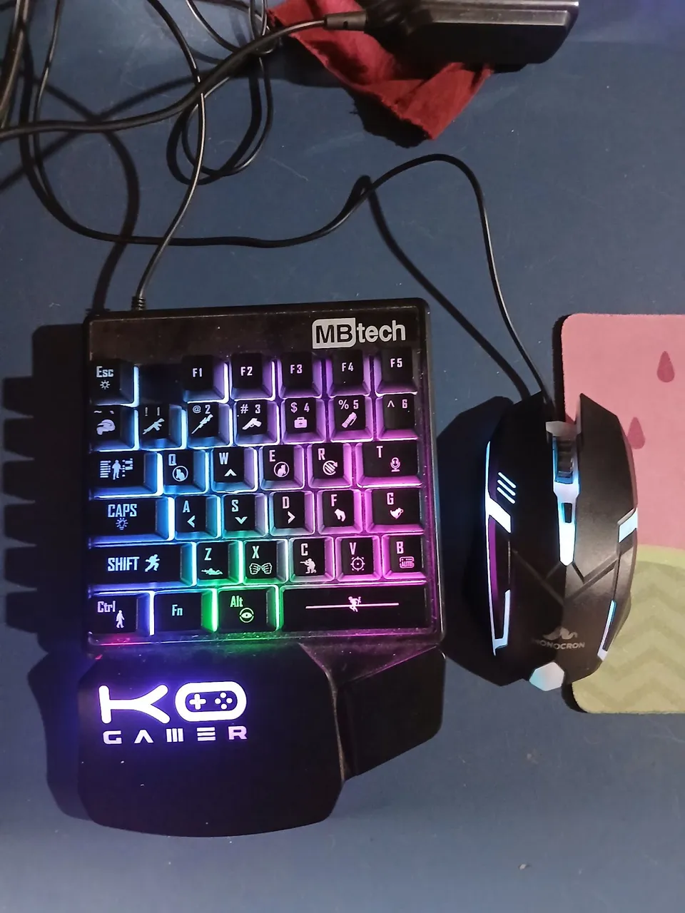 Teclado Gamer MBtech e Mouse Monocron