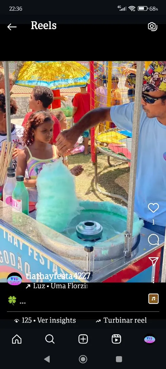 Máquina de Algodão Doce para Festas e Eventos