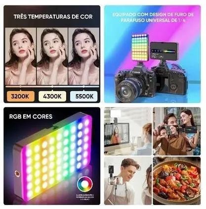 Luz de Selfie Portatil Ring Light Celular Camera - Foto 3