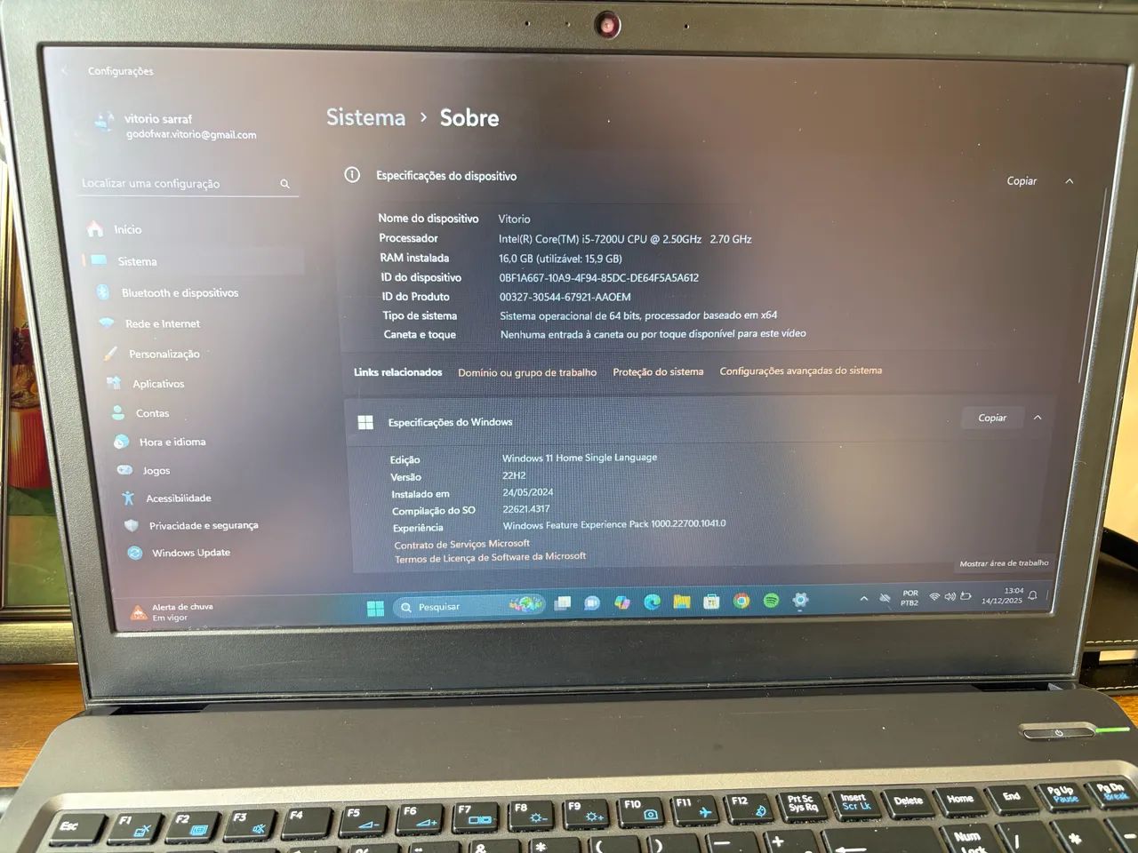 Notebook VAIO 1Tb SSD 16RAM - Foto 5