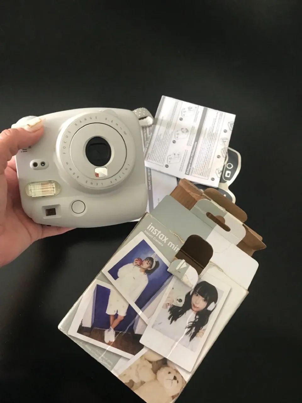 Câmera Instax Mini 9 - Cinza - Completa
