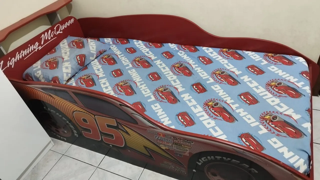 Cama Infantil Carros - Lightning McQueen