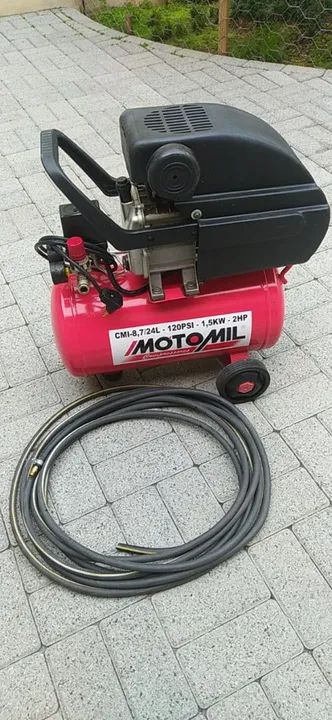 Compressor de ar MotoMil CMI-8,7/24L - 120PSI - 1,5KW - 2HP