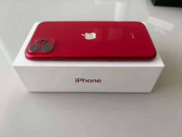iPhone 11 256GB vermelho 73% completo - Celulares e Smartphones