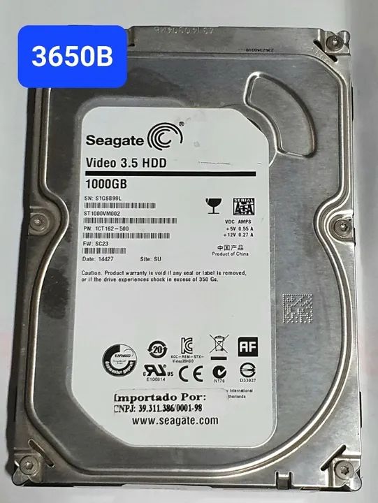 Placa Hd 1 Tb St1000vm002 - Fw. Sc23 - Cod. 3650b